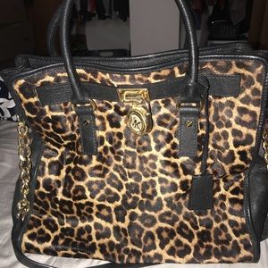 MK leopard Hamilton Bag